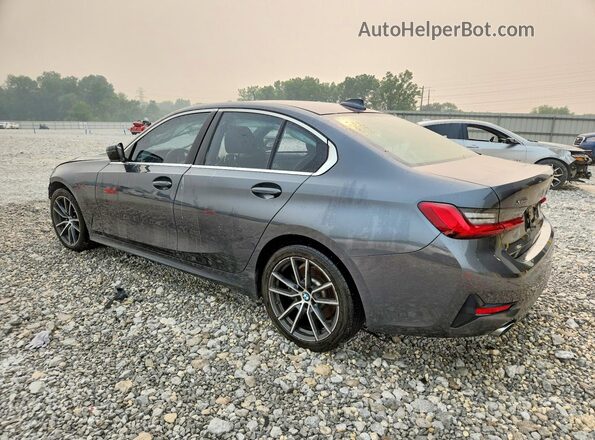 WBA5R7C59KAJ82111 2019 BMW 3 SERIES Серый Задняя левая четверть