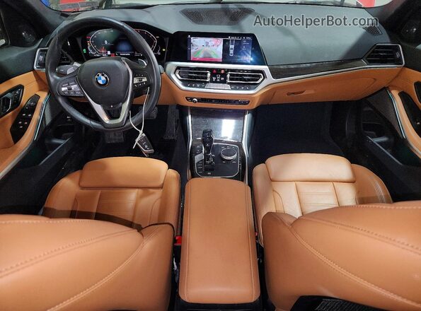 WBA5R7C59KFH18027 2019 BMW 3 SERIES Red Առջևի վահանակի տեսք