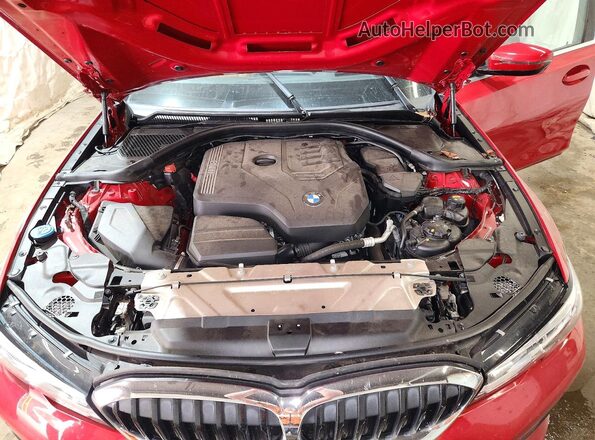 WBA5R7C59KFH18027 2019 BMW 3 SERIES Red Սալոնի հետևի տեսք