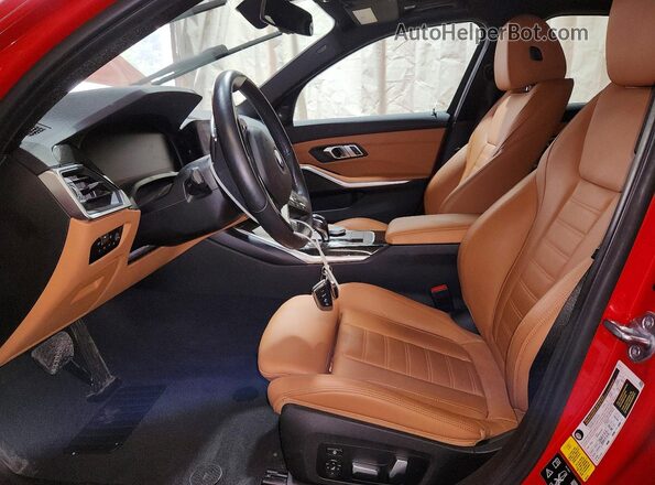 WBA5R7C59KFH18027 2019 BMW 3 SERIES Red Սալոնի դիմացի տեսք