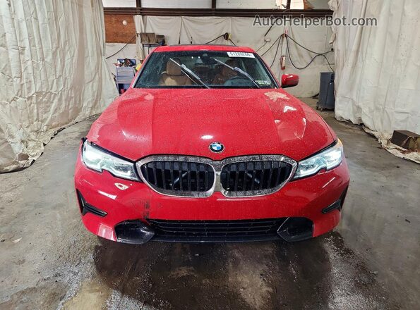 WBA5R7C59KFH18027 2019 BMW 3 SERIES Red Դիմացի տեսք