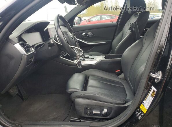 WBA5R7C5XKAJ81677 2019 BMW 3 SERIES Black წინა სალონის ხედი