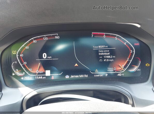 WBA5R7C5XKFH26296 2019 BMW 3 SERIES White Widok tylnych siedzeń