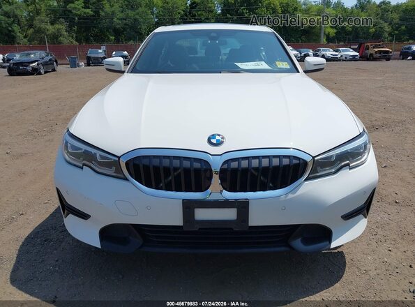 WBA5R7C5XKFH26296 2019 BMW 3 SERIES White Widok zestawu wskaźników