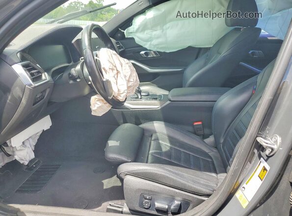 WBA5U7C00LFH12184 2020 BMW M3 Gray Vista interior delantera