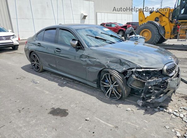 WBA5U7C00LFH12184 2020 BMW M3 Gray Delantero derecho
