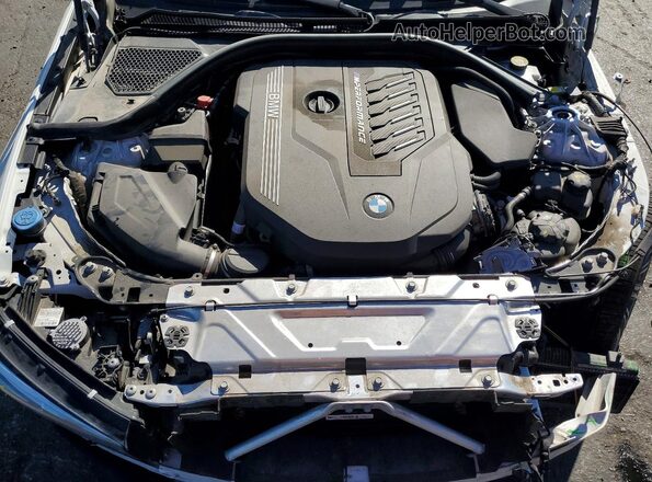WBA5U7C02MFL29085 2021 BMW M3 White უკანა სალონის ხედი