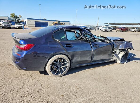 WBA5U7C04LA286669 2020 BMW M3 Синий Задняя правая четверть