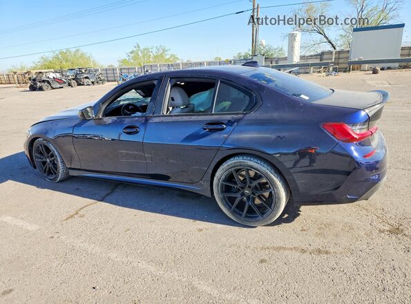 WBA5U7C04LA286669 2020 BMW M3 Синий Задняя левая четверть