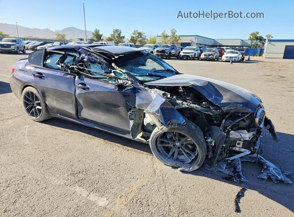 WBA5U7C04LA286669 2020 BMW M3 Синий Передняя правая четверть