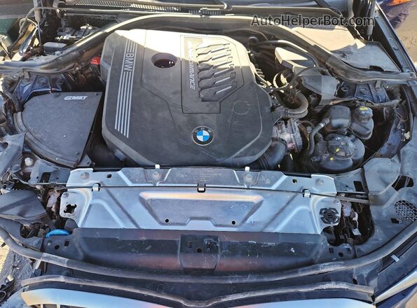 WBA5U7C04LA286669 2020 BMW M3 Синий Вид задней части салона
