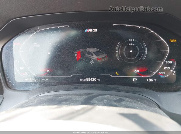 WBA5U7C04LFH22815 2020 BMW M3 Orange უკანა სავარძლების ხედი