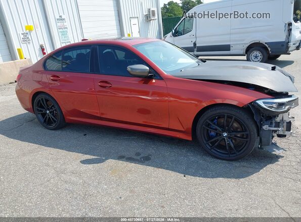 WBA5U7C04LFH22815 2020 BMW M3 Orange უკანა სალონის ხედი