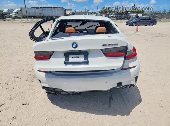 WBA5U7C04LFH37458 2020 BMW M3 White Vista trasera