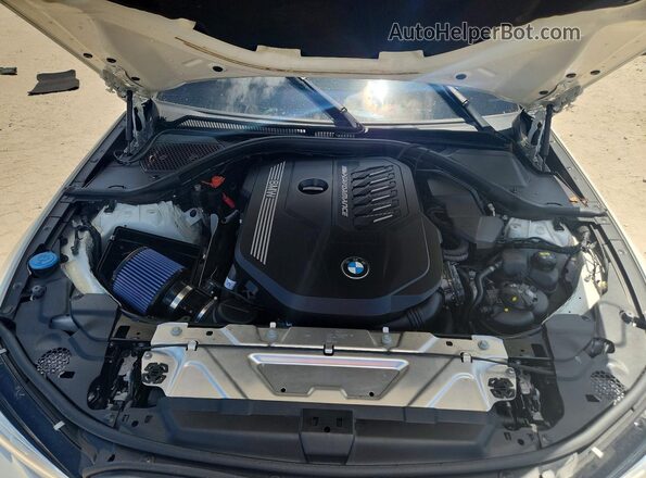 WBA5U7C04LFH37458 2020 BMW M3 White Vista interior trasera