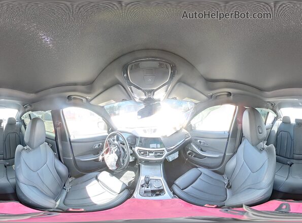 WBA5U7C04LFH46757 2020 BMW M3 Синий Панорамный вид салона 360°