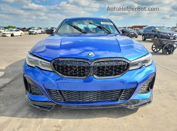 WBA5U7C06LFH66265 2020 BMW M3 Синий Вид спереди