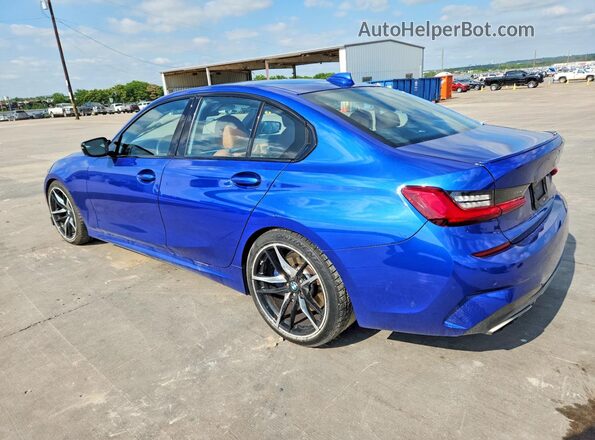 WBA5U7C06LFH66265 2020 BMW M3 Синий Задняя левая четверть