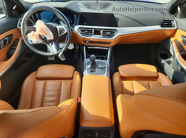 WBA5U7C06LFH66265 2020 BMW M3 Синий Вид панели приборов