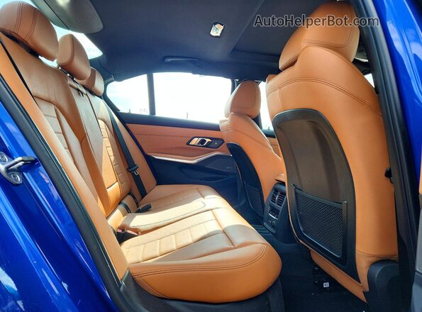 WBA5U7C06LFH66265 2020 BMW M3 Синий Вид задних сидений