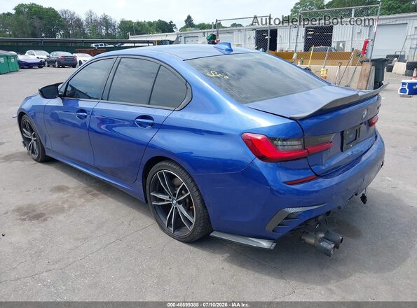 WBA5U9C02LA380268 2020 BMW M3 Синий Задняя левая четверть