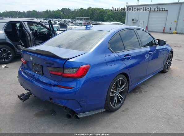 WBA5U9C02LA380268 2020 BMW M3 Синий Задняя правая четверть