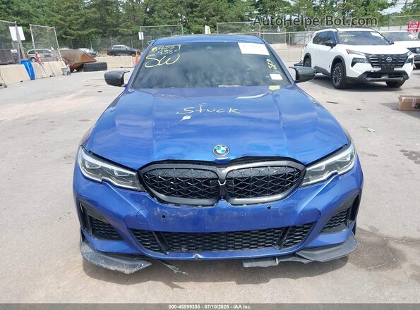 WBA5U9C02LA380268 2020 BMW M3 Синий Вид щитка приборов