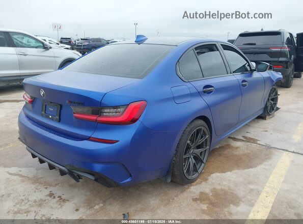 WBA5U9C03LFJ44750 2020 BMW M3 Blue Задня права чверть