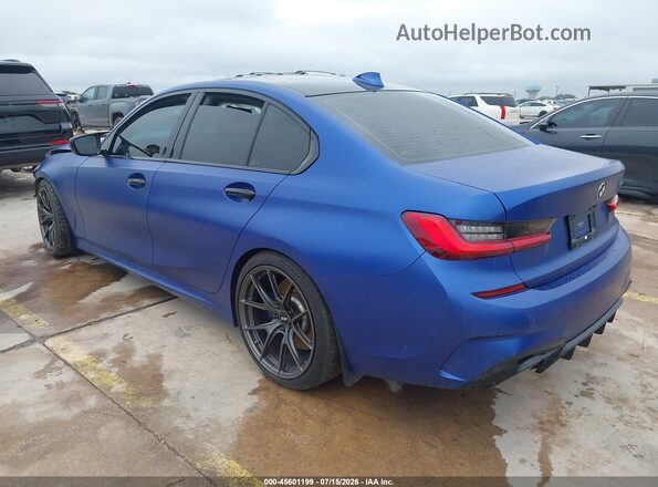 WBA5U9C03LFJ44750 2020 BMW M3 Blue Задня ліва чверть