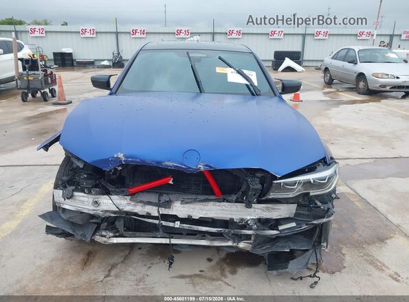 WBA5U9C03LFJ44750 2020 BMW M3 Blue Вид задньої частини салону