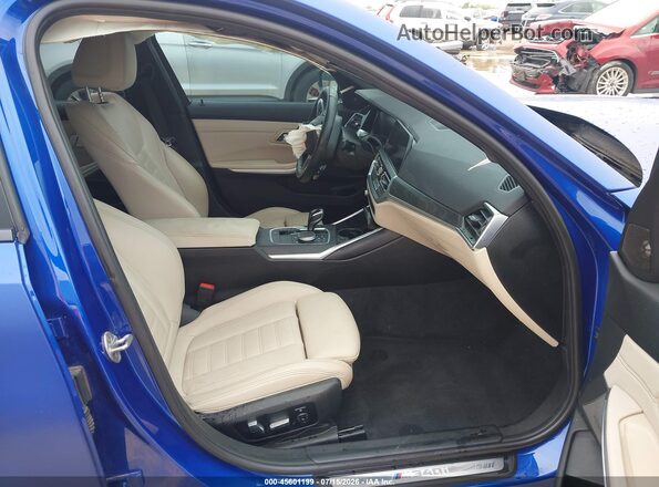 WBA5U9C03LFJ44750 2020 BMW M3 Blue Вид салону спереду