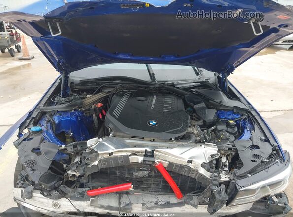 WBA5U9C03LFJ44750 2020 BMW M3 Blue Вид ззаду