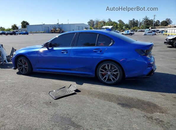 WBA5U9C09NFL70780 2022 BMW M3 Blue Հետևի ձախ