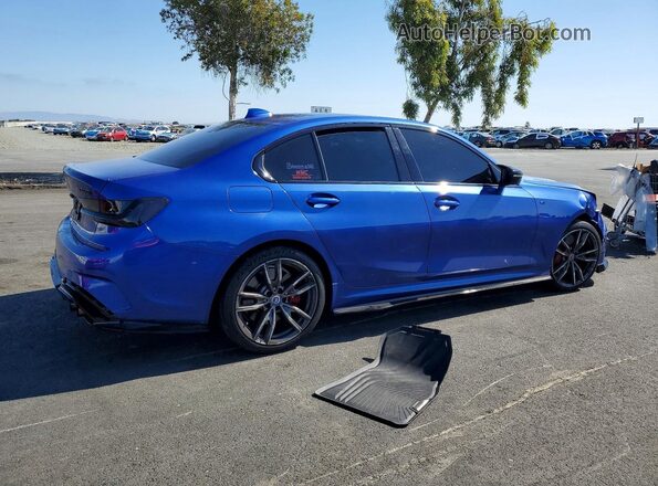 WBA5U9C09NFL70780 2022 BMW M3 Blue Հետևի աջ