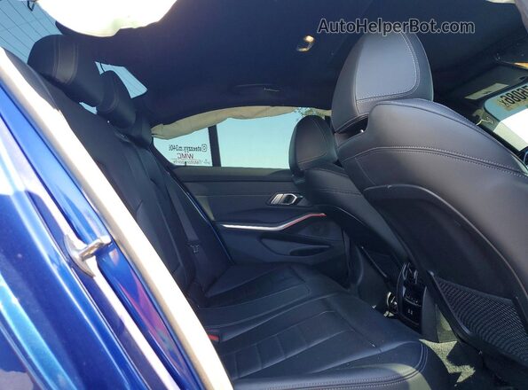 WBA5U9C09NFL70780 2022 BMW M3 Blue Հետևի նստատեղերի տեսք
