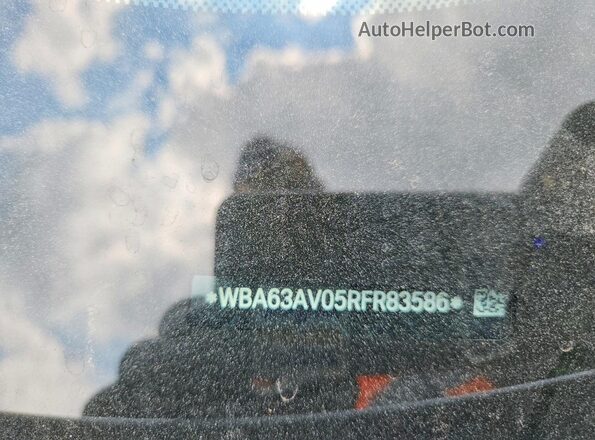 WBA63AV05RFR83586 2024 BMW 4 SERIES White VIN sticker view