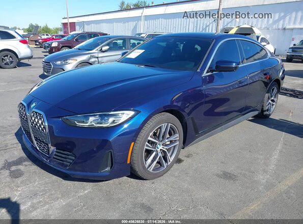 WBA63AV06NFL99272 2022 BMW 4 SERIES Dark Blue Front left