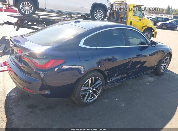 WBA63AV06NFL99272 2022 BMW 4 SERIES Dark Blue Rear right