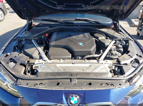 WBA63AV06NFL99272 2022 BMW 4 SERIES Dark Blue Rear view