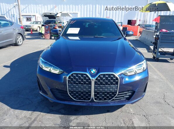 WBA63AV06NFL99272 2022 BMW 4 SERIES Dark Blue Rear interior view