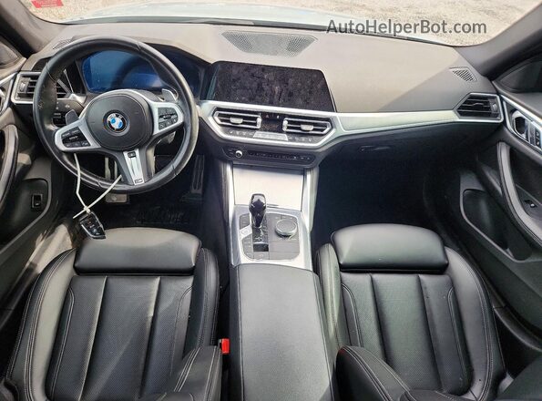 WBA63AV0XNFM41622 2022 BMW 4 SERIES Gray წინა პანელის ხედი