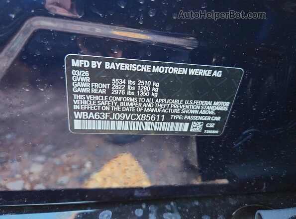 WBA63FJ09VCX85611 2027 BMW 5 SERIES Blue Widok komory silnika