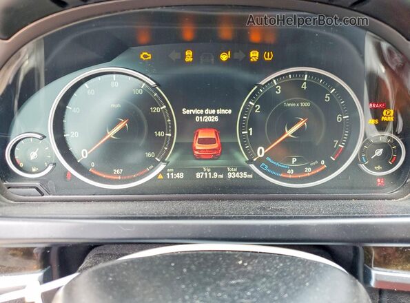 WBA6D0C56GD927459 2016 BMW 6 SERIES White Widok zestawu wskaźników