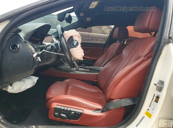 WBA6D0C56GD927459 2016 BMW 6 SERIES White Widok wnętrza z przodu