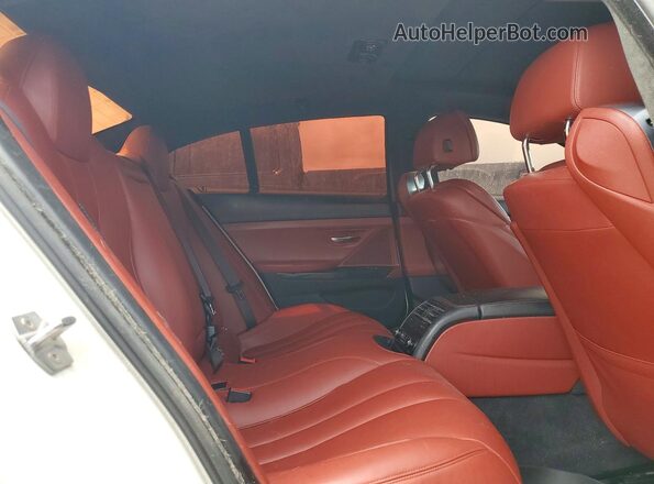 WBA6D0C56GD927459 2016 BMW 6 SERIES White Widok tylnych siedzeń