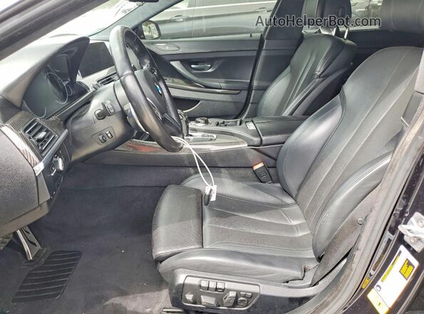 WBA6D4C56JD985960 2018 BMW 6 SERIES Black Вид салону спереду