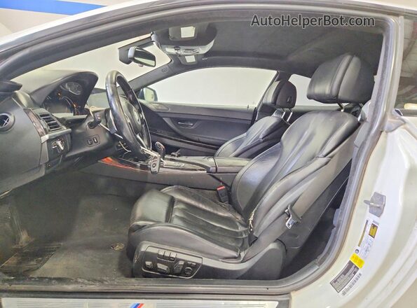 WBA6H1C55GD932985 2016 BMW 6 SERIES White წინა სალონის ხედი