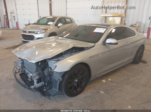 WBA6H3C55GGT65008 2016 BMW 6 SERIES Silver Առջևի ձախ երեք քառորդ տեսարան