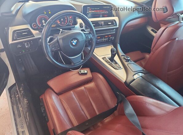 WBA6H5C5XHGJ88257 2017 BMW 6 SERIES White Вид панелі приладів