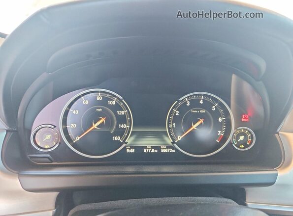 WBA6H5C5XHGJ88257 2017 BMW 6 SERIES White Вид щитка приладів